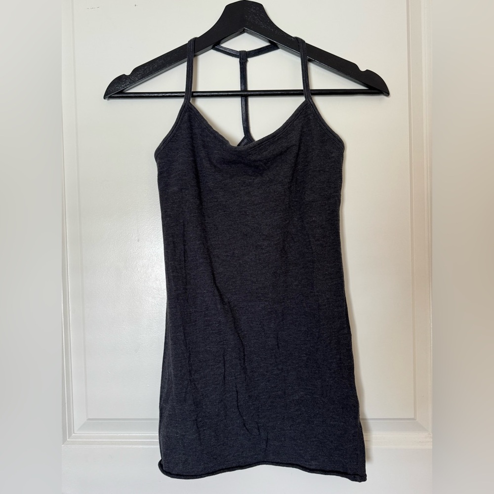 Lululemon Women's Dark Grey Ebb to Street Tank Top